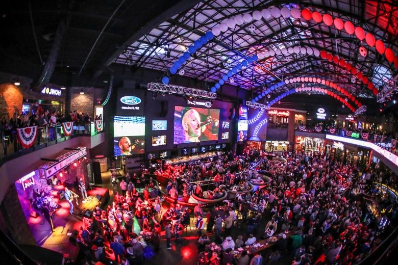 At Ballpark Village, Bally Sports Live hosts live music events throughout the year.