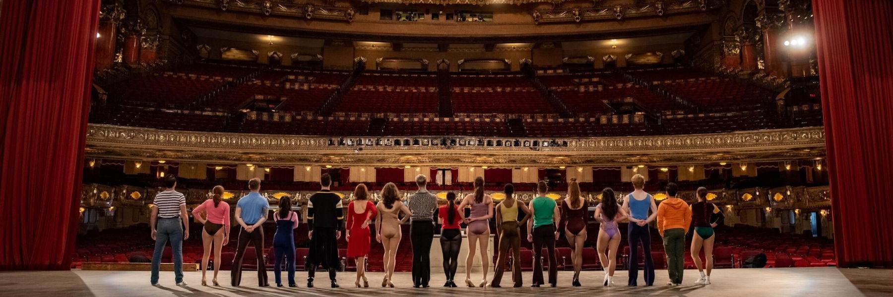 The cast of A Chorus Line takes the stage at The Fabulous Fox.